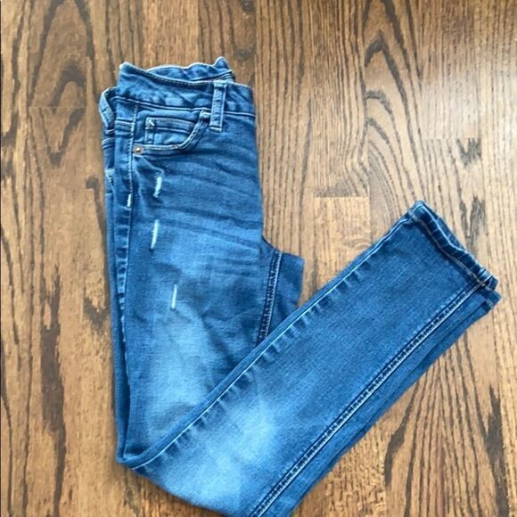 🍭6/$30 Justice Slim Fit Super Skinny Distressed Jeans - 8 - Picture 8 of 8